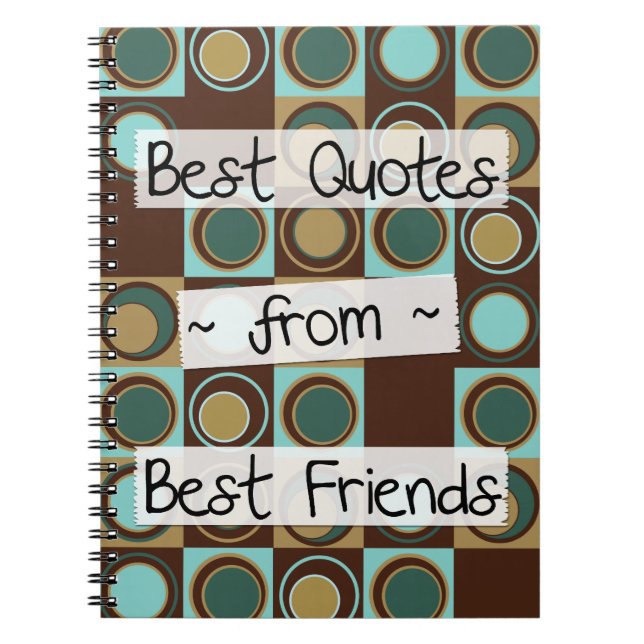 Cuaderno las mejores citas de mejores amigos (Frente)