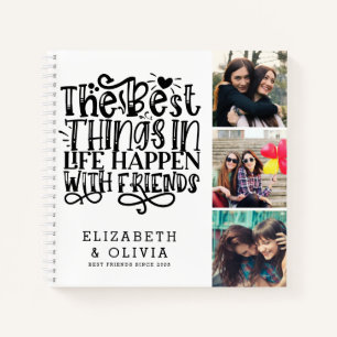 Cuaderno Las Mejores Cosas Ocurren Con El Collage de fotos