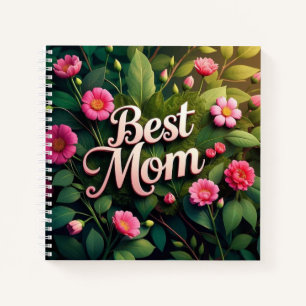 Cuaderno Las mejores flores de flores de mamá para el día d