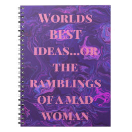 Cuaderno Las mejores ideas del mundo...o Bloc de notas de f