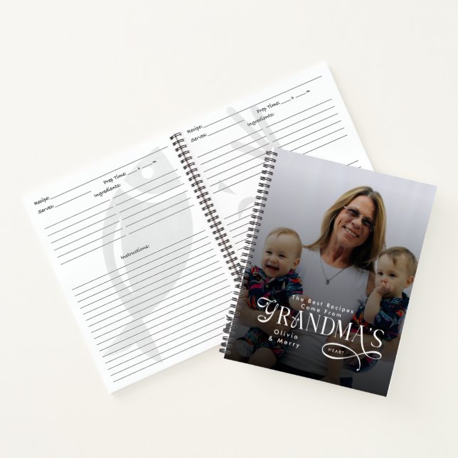 Cuaderno Las Mejores Recetas Modernas Regalos de Abuela Fot (Interior)