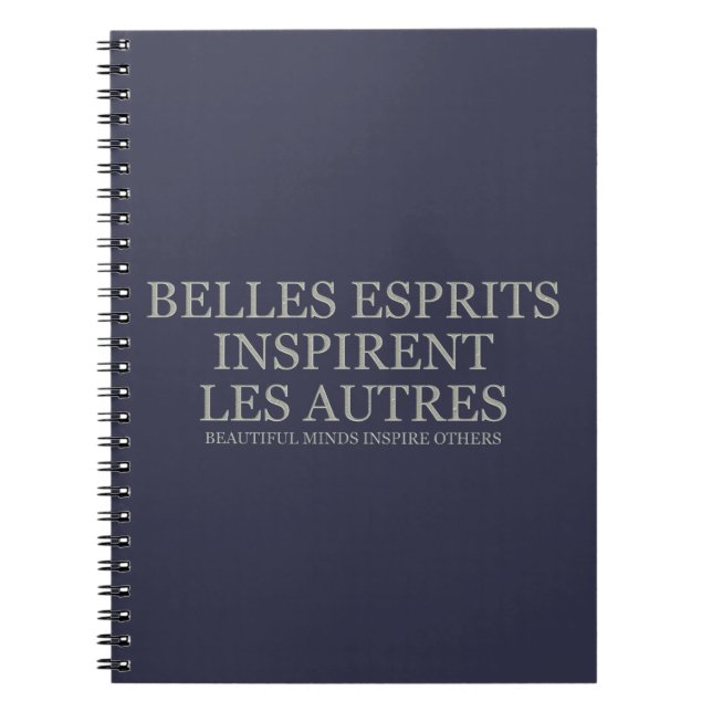 Cuaderno Las mentes hermosas inspiran otras - luz (Frente)