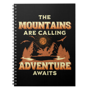 Cuaderno Las montañas están llamando, la aventura espera