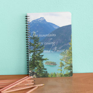 Cuaderno Las montañas llaman a la montaña Lake