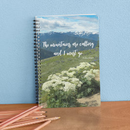 Cuaderno Las montañas llaman 'Quote Meadow' Wildflowers