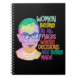 Cuaderno Las Mujeres De Ruth Bader Ginsburg Pertenecen En T