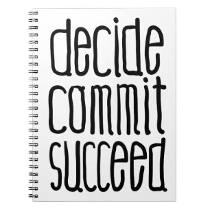 Cuaderno Las palabras de motivación deciden confían tienen