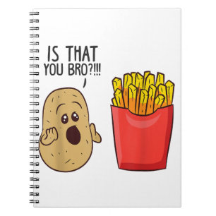 Cuaderno Las Papas Fries Es Que Te Hermes Patatas Graciosas