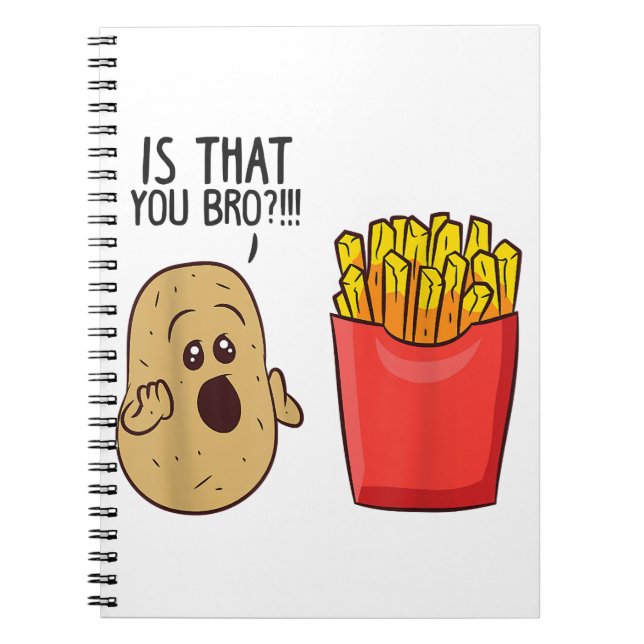 Cuaderno Las Papas Fries Es Que Te Hermes Patatas Graciosas (Frente)