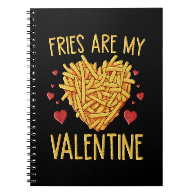 Cuaderno Las Papas Fritas Son Mi San Valentín (Frente)
