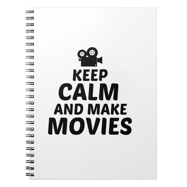 CUADERNO LAS PELÍCULAS MANTIENEN CALMA Y HACEN (Frente)