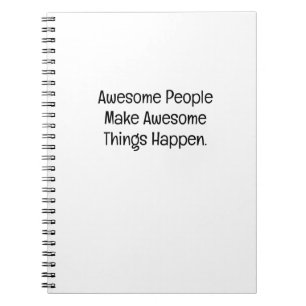 Cuaderno Las Personas Increíbles Hacen que Cosas Increíbles