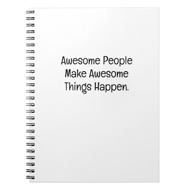 Cuaderno Las Personas Increíbles Hacen que Cosas Increíbles (Frente)