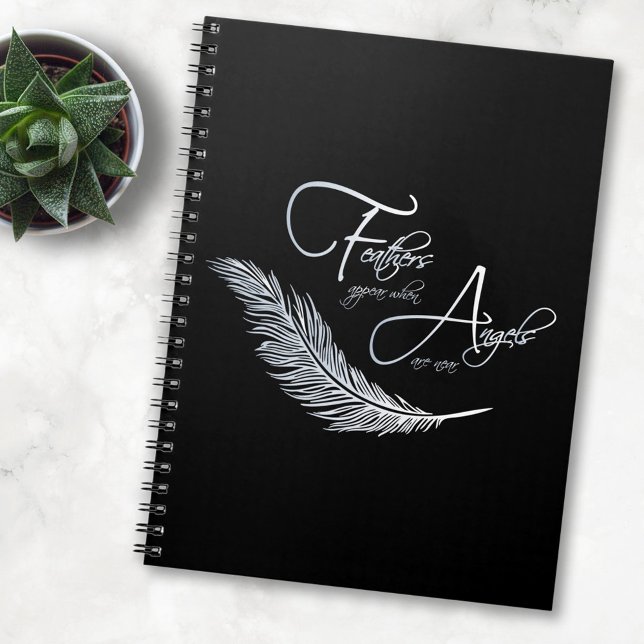 Cuaderno Las plumas aparecen cuando los ángeles están cerca (Subido por el creador)