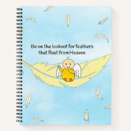 Cuaderno Las plumas flotan en el Heaven Prayer Journal