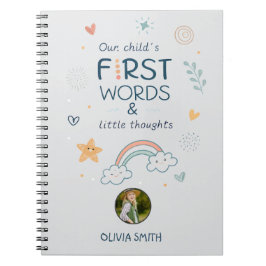 Cuaderno Las primeras palabras y pequeños pensamientos de n