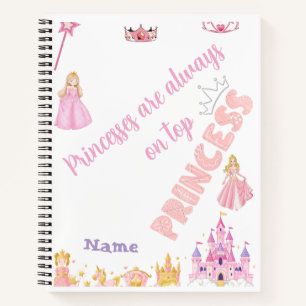 Cuaderno Las princesas están siempre en la cima del castill