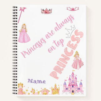 Cuaderno Las princesas están siempre en la cima del castill