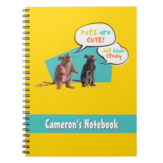 Cuaderno Las Ratas Son Cuestas Pero Un Poco Estrafalarias (Frente)