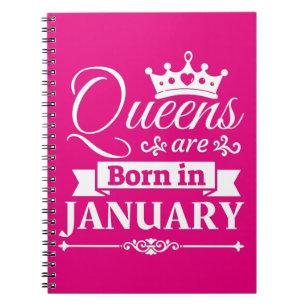Cuaderno "Las Reinas Nacen En Enero