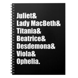 Cuaderno Las señoras de Shakespeare