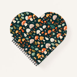 Cuaderno Las setas cortas dejan el diseño del núcleo de la 