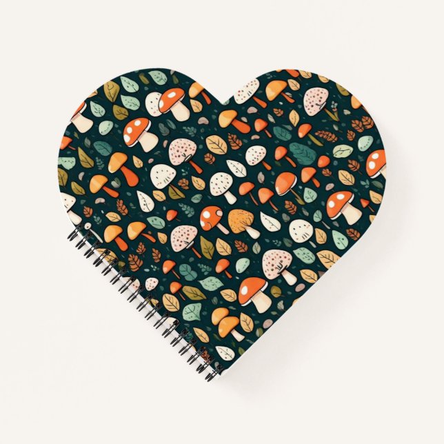 Cuaderno Las setas cortas dejan el diseño del núcleo de la  (Anverso)