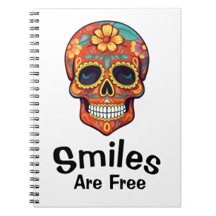 Cuaderno Las sonrisas son gratis, igual que la alegría de l