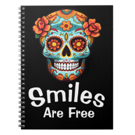 Cuaderno Las sonrisas son gratis, igual que la alegría de l