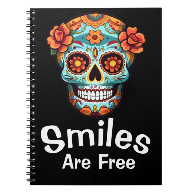 Cuaderno Las sonrisas son gratis, igual que la alegría de l (Frente)