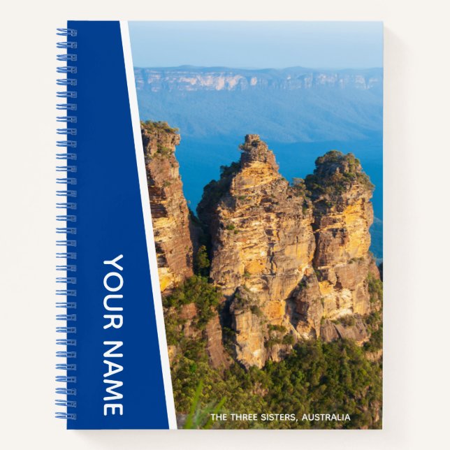 Cuaderno Las Tres Hermanas, Las Montañas Azules Australia,  (Anverso)