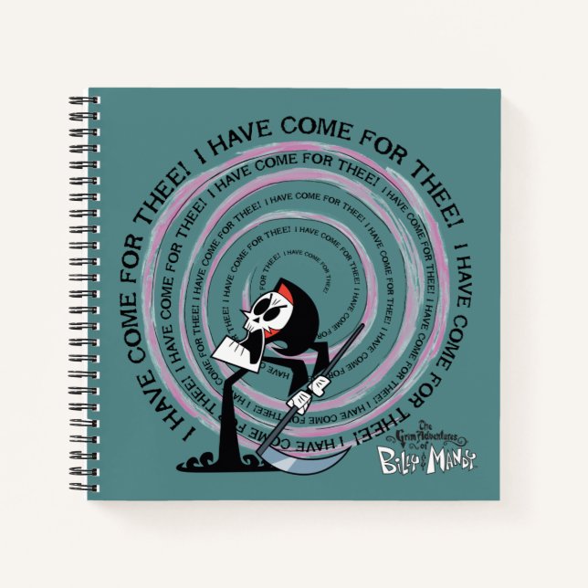 Cuaderno Las tristes aventuras de Billy & Mandy - Reaper (Anverso)