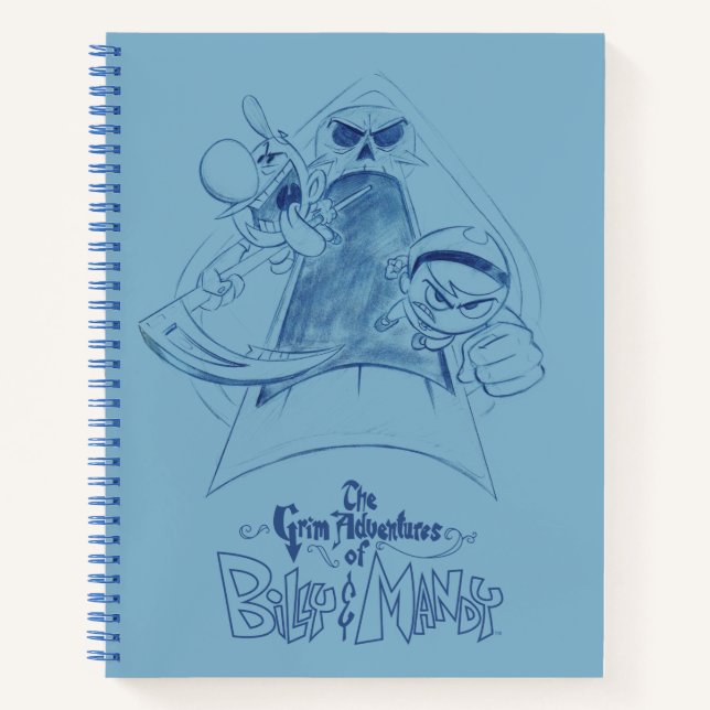 Cuaderno Las tristes aventuras de Billy & Mandy Sketch Art (Anverso)