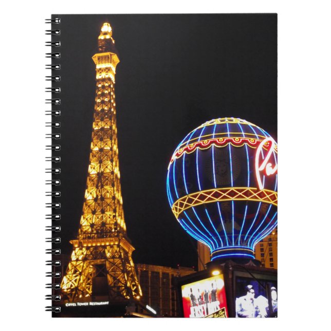 Cuaderno Las Vegas Las Vegas City Illuminated Night Casino (Frente)
