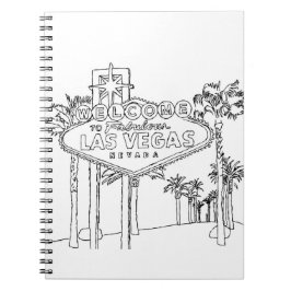 Cuaderno Las Vegas Vacaciones Dibujando Arte de Viajar