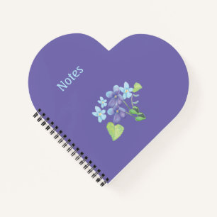 Cuaderno Las violetas son el azul del corazón morado person