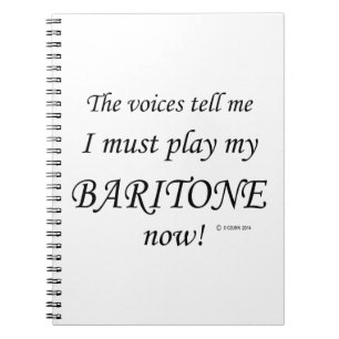 Cuaderno Las voces de Baritone dicen que hay que jugar