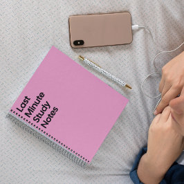 Cuaderno Last Minute Study Notebook