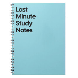 Cuaderno Last Minute Study Notebook