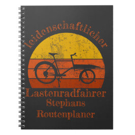 Cuaderno Lastenrad im Sonnenuntergang, Dein Name