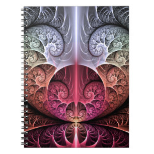 Cuaderno Latido, Arte fractal de fantasía surrealista abstr