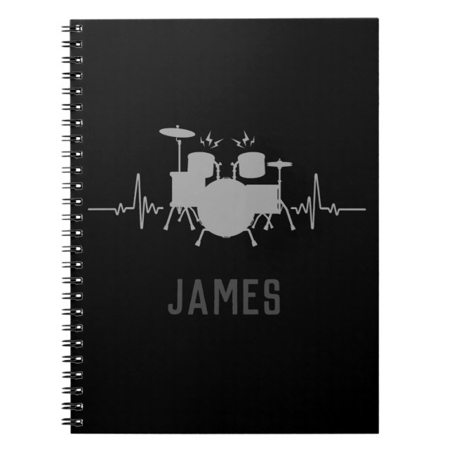 Cuaderno Latido de tambor personalizado - tambor divertido (Frente)