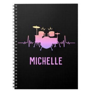 Cuaderno Latido de tambor personalizado - tambor divertido