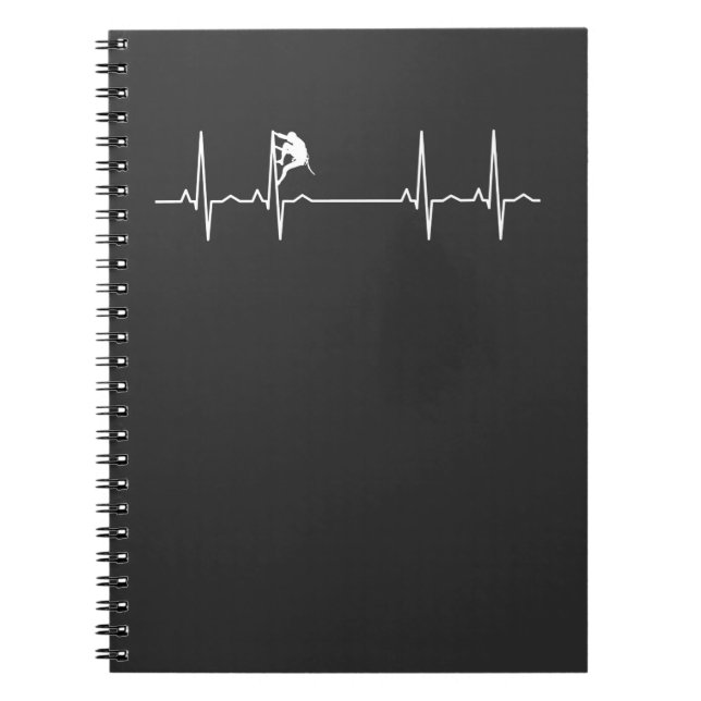 Cuaderno Latido del Corazón de Escalada en Roca (Frente)