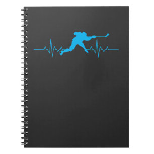 Cuaderno Latido del corazón del hockey sobre hielo