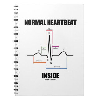 Cuaderno Latido normal dentro del ECG EKG Electrocardiogram