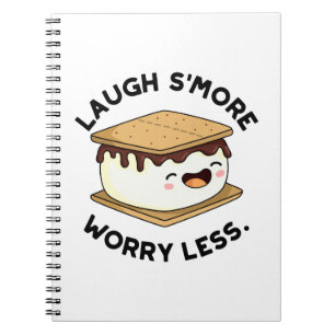 Cuaderno Laugh Smore Preocupación Menos Graciosa Smore Pun
