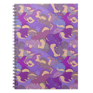 Cuaderno Laughing Hippos - purple