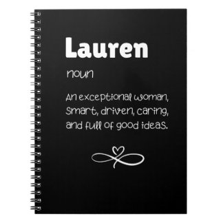 Cuaderno Lauren Noun Una Mujer Excepcional