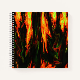 Cuaderno Lava Flames......